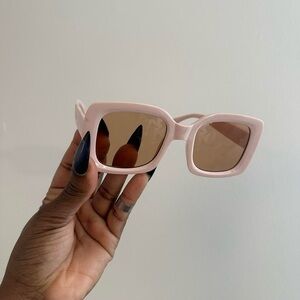 Chic Pink Square Sunglasses